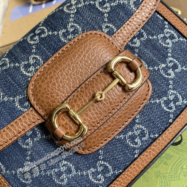 Gucci2021新顏色女包 古馳迷你牛仔小挎包 Gucci爆款馬鞍包 658574  ydg3189